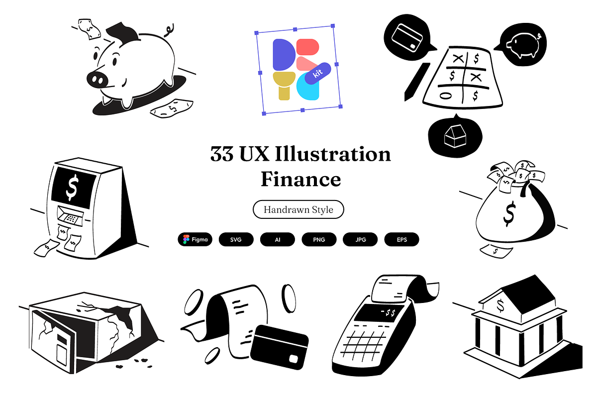 33 UX Illustration | Finance, a Finance Illustration by Directico Design Kit (Photo 1 of 7)