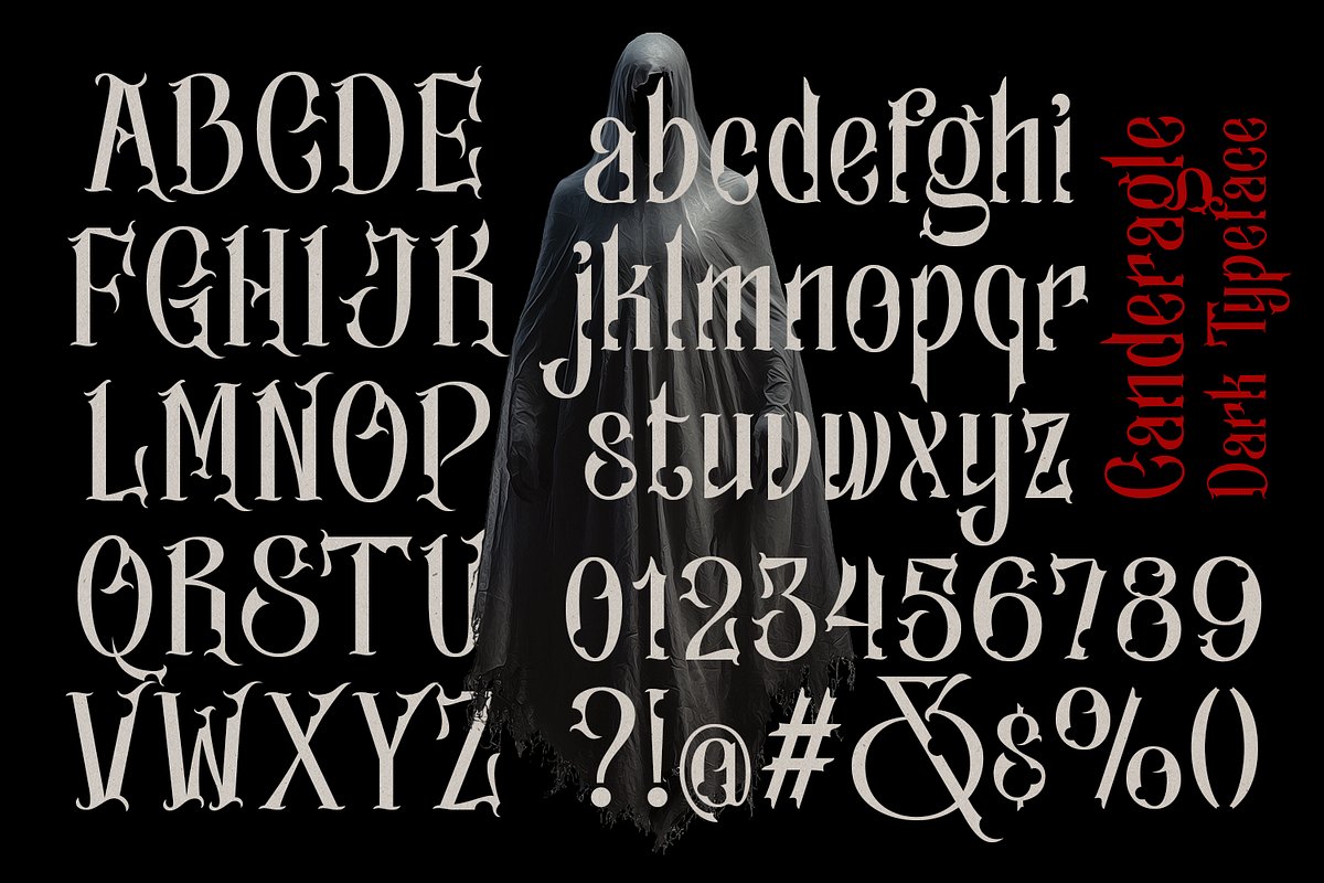 Canderagle Gothic Blackletter, a Blackletter Font by madeDeduk (Photo 6 of 10)