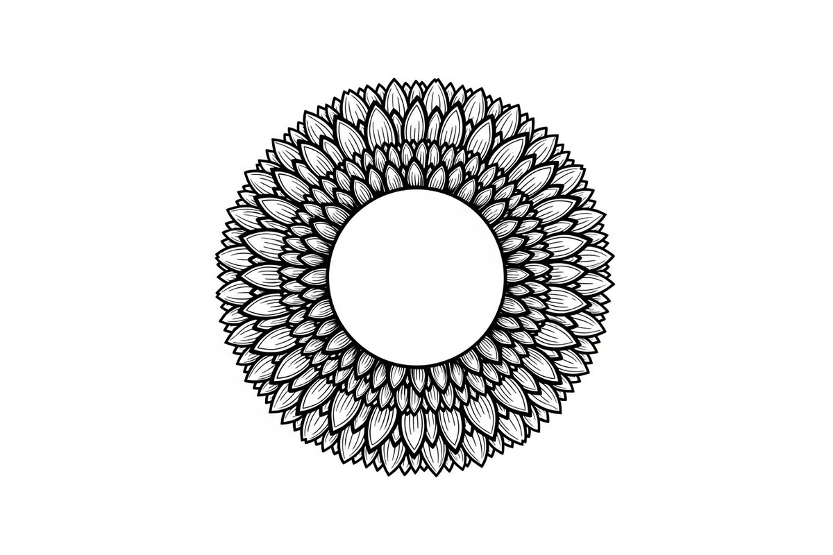 Floral Mandala Circle Frame Bundle, an Illustration by Gaye Art (Photo 35 of 51)