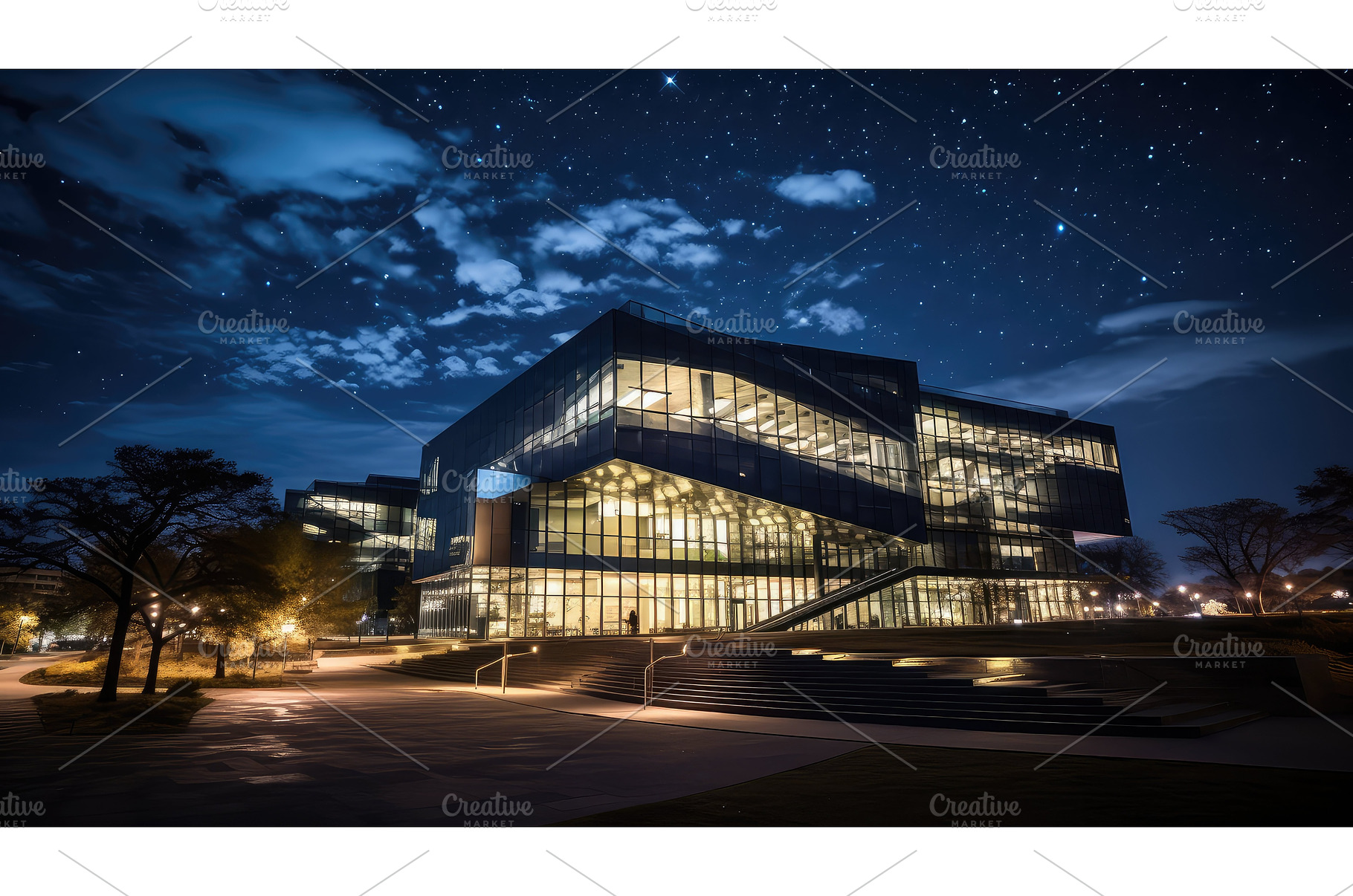 books sky library building ai, a Background Photo by pikepicture