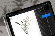 Procreate Floral Doodle Stamps Brush, a Brush Add-On by Dervik Art Store (Thumbnail 2 of 6)