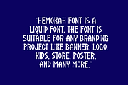 Hemokah - Liquid & Groovy Font, a Handwritten Font by Iqsiart Studio (Thumbnail 5 of 7)