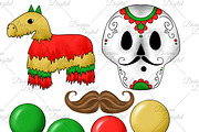 Cinco de mayo clipart, an Illustration by DarinaDigital (Thumbnail 6 of 7)