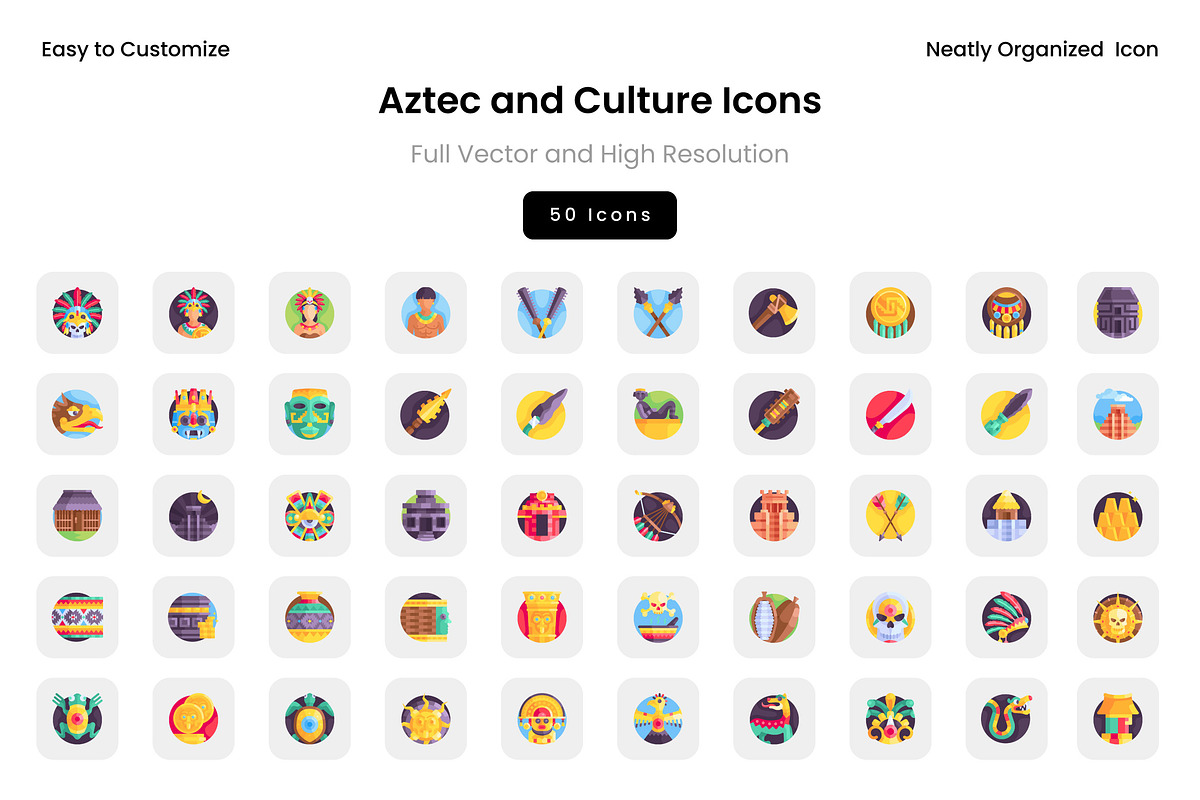 Aztec and Culture Icons, an Icon by Wencory (Photo 2 of 2)