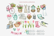 Watercolor spring clipart, an Illustration by AquarelleSpace (Thumbnail 2 of 4)