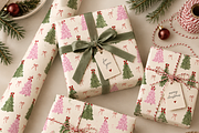 Christmas Tree Seamless Pattern, a Seasonal Illustration by Oleksandra Illustrates (Thumbnail 5 of 6)