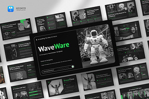AI Technology Keynote Template, a Presentation Template by fluffstudio