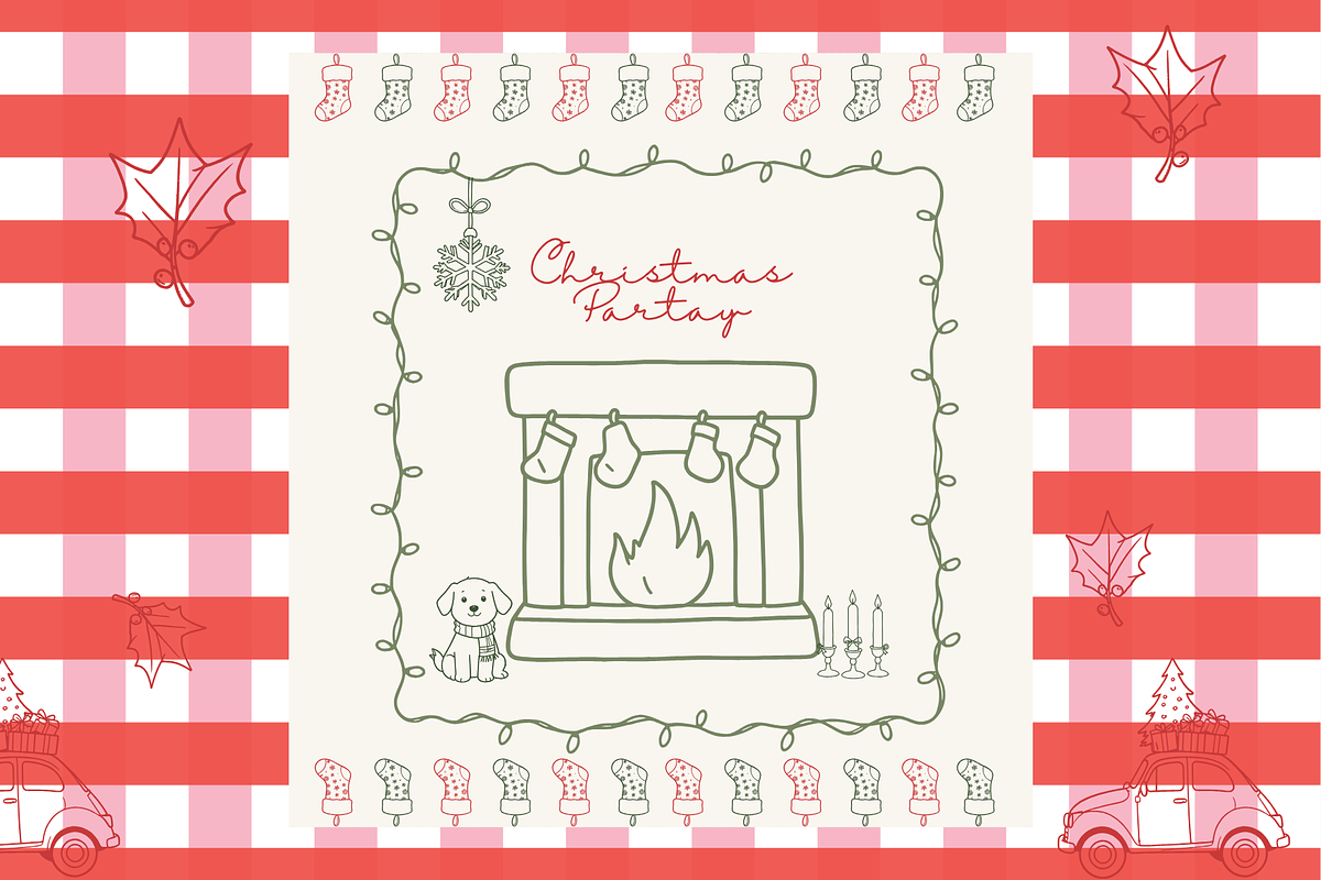 Whimsical Christmas Clipart, a Seasonal Illustration by digital.incubator.yum (Photo 5 of 6)