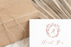 Boho 5x3.5 RSVP Card Mockup