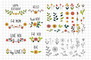 Floral Design set, a Decorative Illustration by Elena Nesterova (Thumbnail 2 of 6)