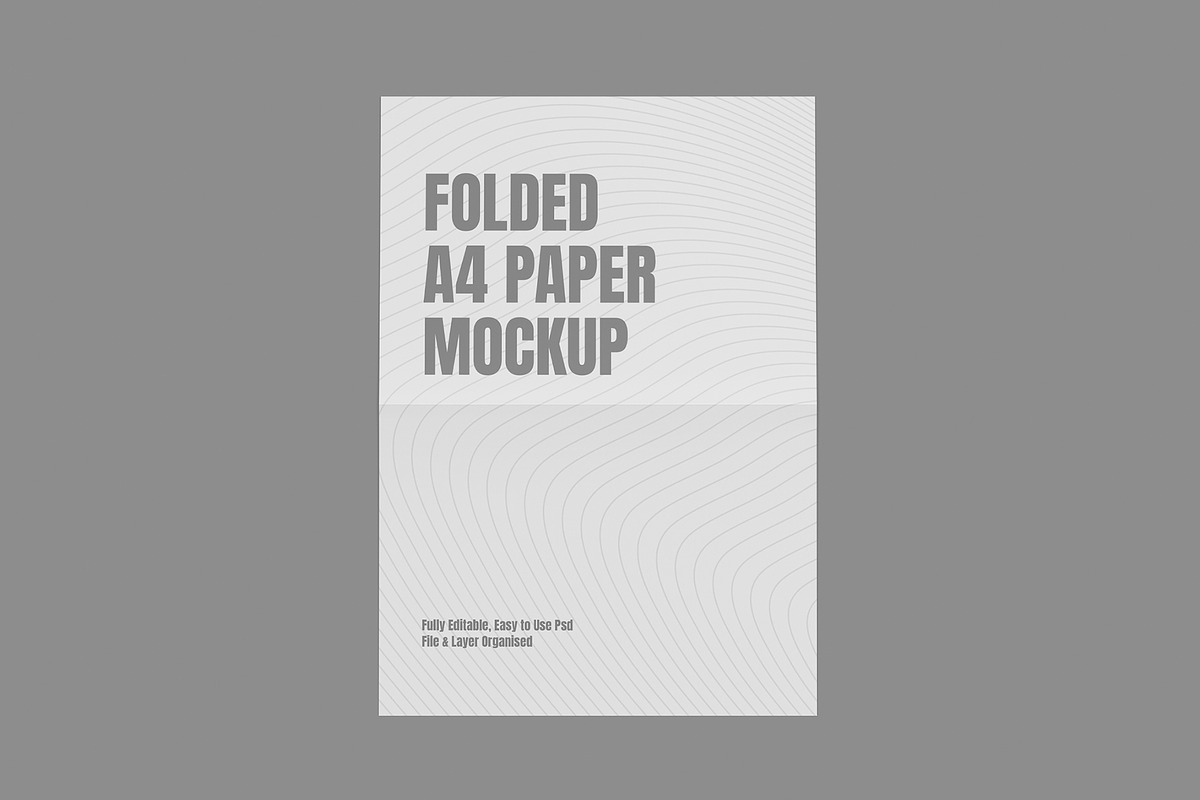 Folded A4 Paper Flyer Mockup, a Product Mockup by graphypix (Photo 4 of 4)