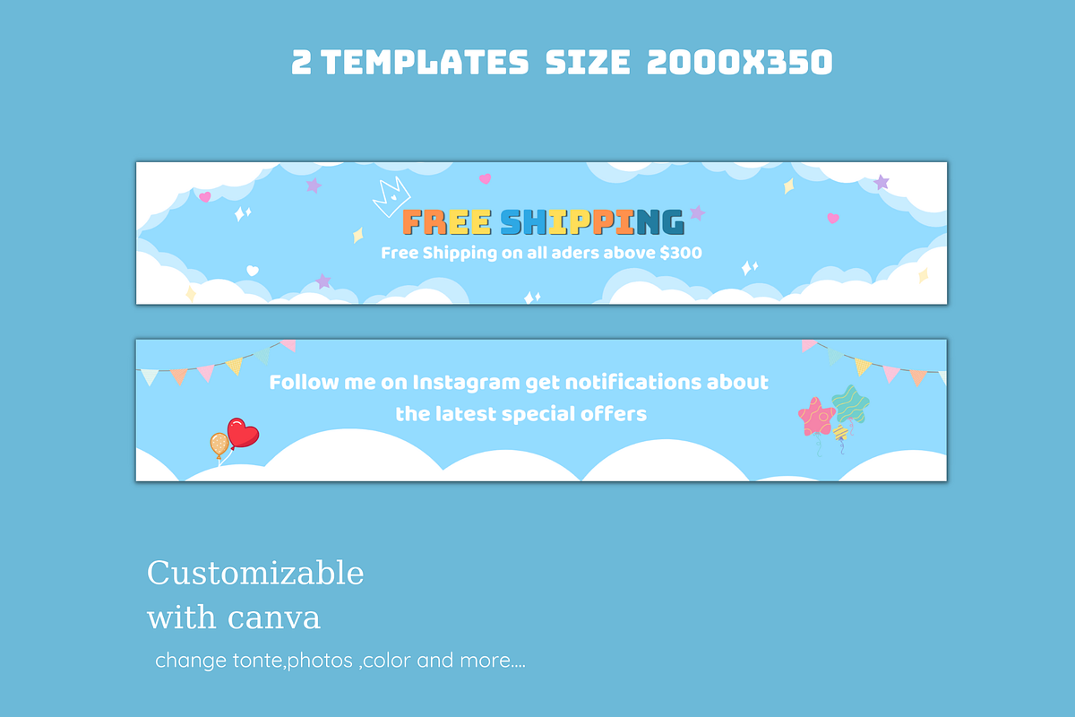 Shopify Store Banner Template Kids, an UI Kit Template by Meoww_Design (Photo 4 of 7)
