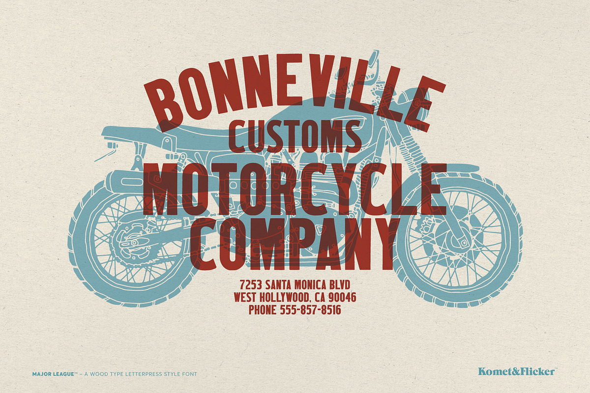 The Wood Type Font Bundle, a Font by Komet & Flicker (Photo 10 of 13)