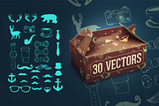 HipsterBox, an Illustration by Layerform Design Co. (Thumbnail 4 of 4)