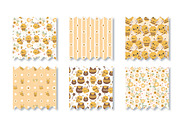 Adorable Little Bees Patterns, a Pattern Graphic by DrawStudio1988 (Thumbnail 7 of 11)