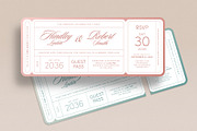 Wedding Ticket Invitation Template, an Invitation Template by BrandPacks (Thumbnail 4 of 4)