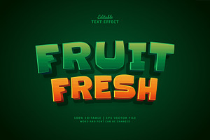 Text Effect Fresh Fruit, a Layer Style Add-On by Navy Graphic
