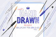 Used Ballpoint Pen Brushes, a Brush Add-On by Side Project (Thumbnail 1 of 7)