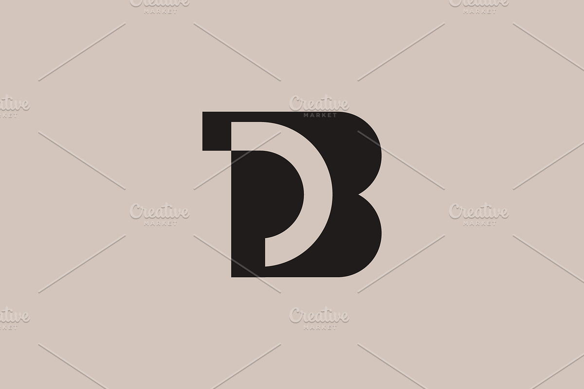 bold and modern letter P and B logo, a Branding & Logo Template by Rasagama Studio