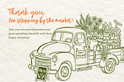 Farmers Market Clipart Naive Vector, a Food Illustration by SunnJaneArt (Thumbnail 18 of 18)