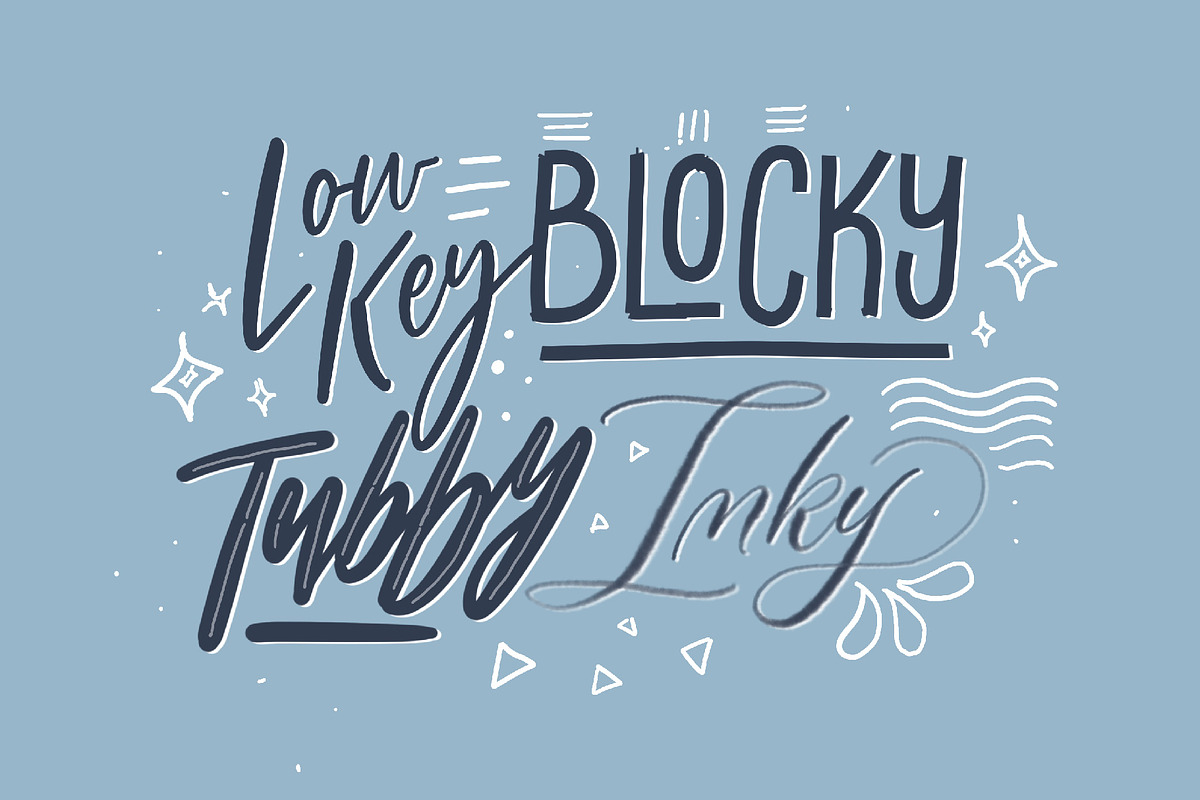 Lettering Expansion Kit [Procreate], a Brush Add-On by The Scratchy Nib (Photo 2 of 7)