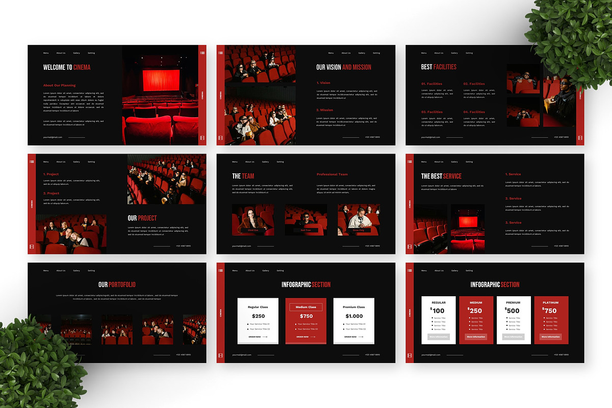 Cinema - Movie Keynote Templates, a Presentation Template by Deepslide Studio (Photo 6 of 6)