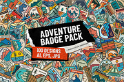 60%OFF | ALL Adventure Badge Packs, an Illustration by Firowerk (Thumbnail 2 of 13)