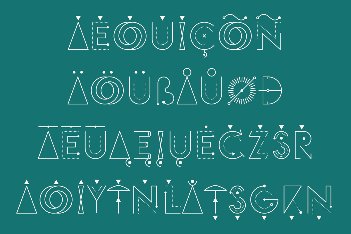 Geometry pair, a Font by Etewut (Photo 8 of 12)