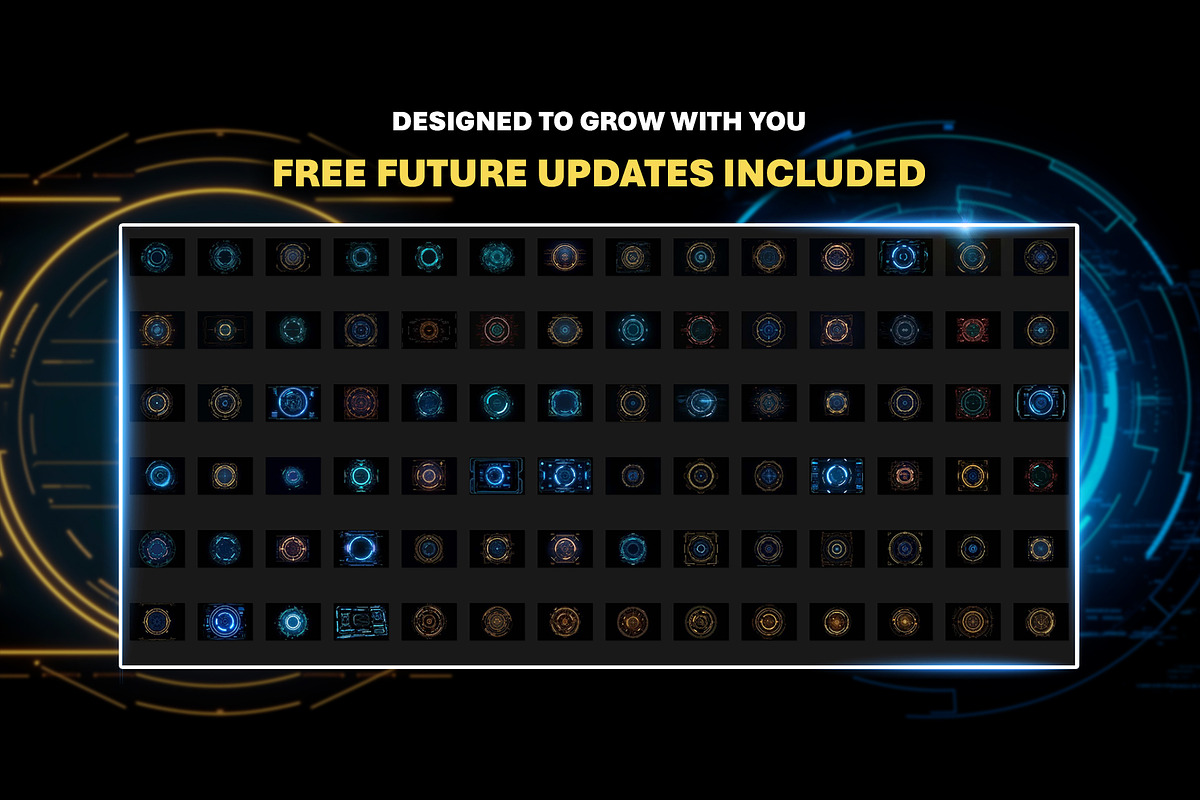 Sci-fi HUD Overlay Effects, an Object Graphic by Mikel Blazgad (Photo 6 of 9)