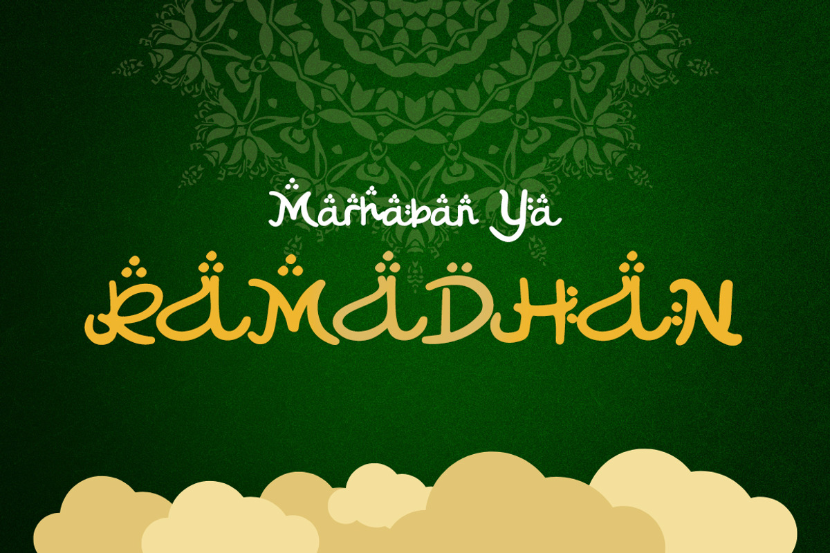Shafwaein Yasser - Ramadhan Font, a Blackletter Font by Dhabee (Photo 3 of 8)