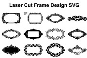 Laser Cut Frame Design SVG, an Illustration by hafijul (Thumbnail 1 of 14)