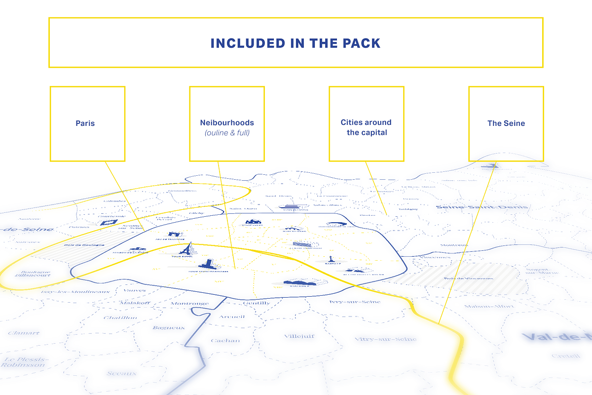 The Paris City Map, an Object Graphic by La Station B. (Photo 2 of 3)