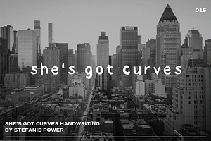 She's Got Curves Handwriting | Font