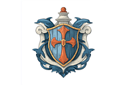 Prompt Medieval Shield Clipart, a Decorative Illustration by Creative design (Thumbnail 3 of 7)