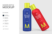 Realistic Modern Bottle Mockup PSD, a Product Mockup by graphypix (Thumbnail 2 of 4)
