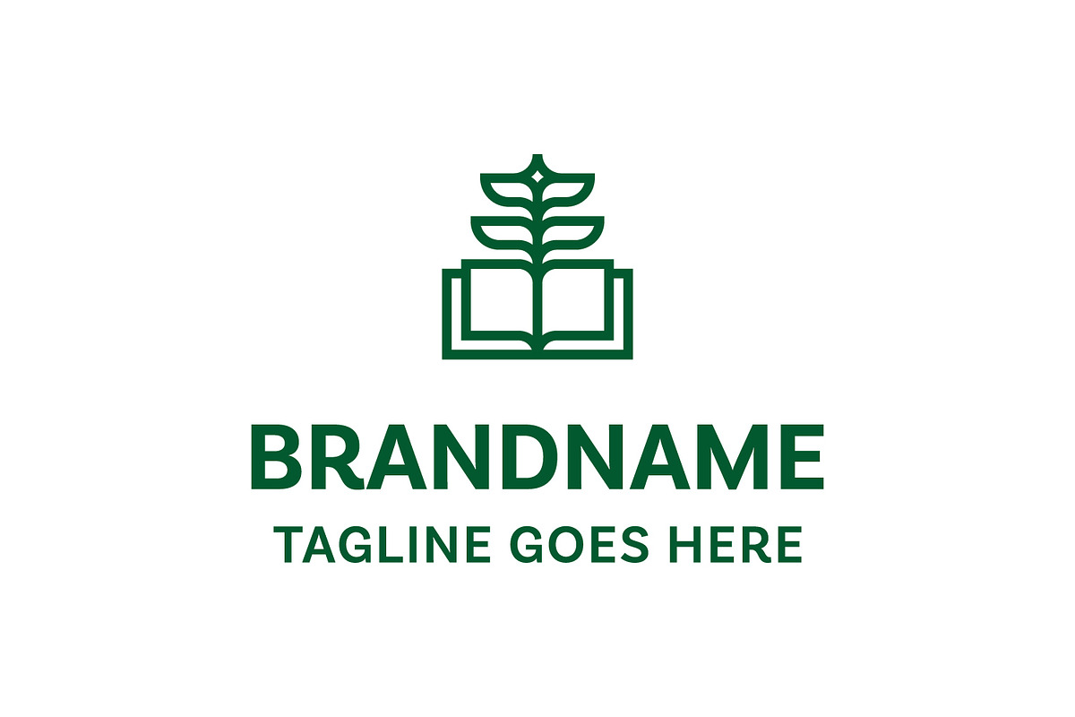 Plant Book Nature Education Logo, a Branding & Logo Template by Pray Art Design Studio (Photo 1 of 2)
