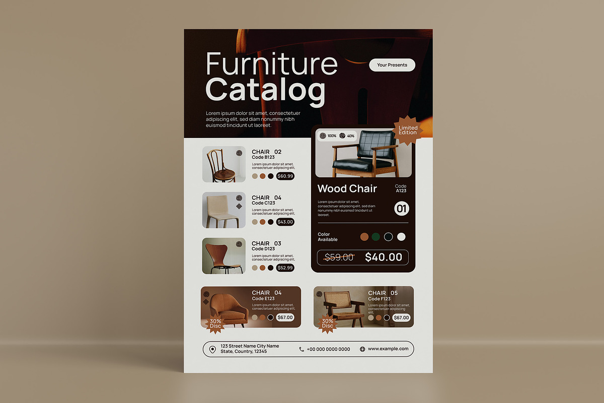 Furniture Catalog, a Flyer Template by graphicook (Photo 1 of 3)