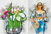Fashion Sketch Photoshop Action, an Action Add-On by GorynArt (Thumbnail 15 of 24)