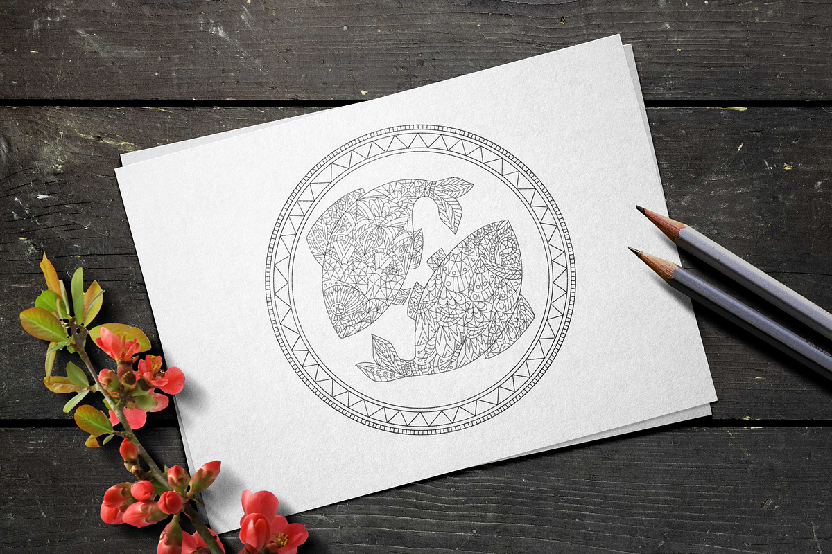 Zodiac Coloring Book, a Graphic by Lana Samokhina (Photo 14 of 15)