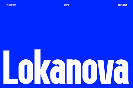 Lokanova - Modern Bold Font, a Sans Serif Font by limitype