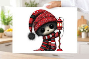Whimsical Christmas Cat Clipart Bund, an Animal Illustration by SVGArt (Thumbnail 8 of 9)