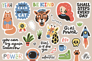 Cute Stickers Pack, an Object Illustration by piyacler (Thumbnail 5 of 11)