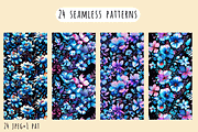 Dark and Bright Floral Patterns, a Pattern Graphic by Art Sproot (Thumbnail 8 of 12)
