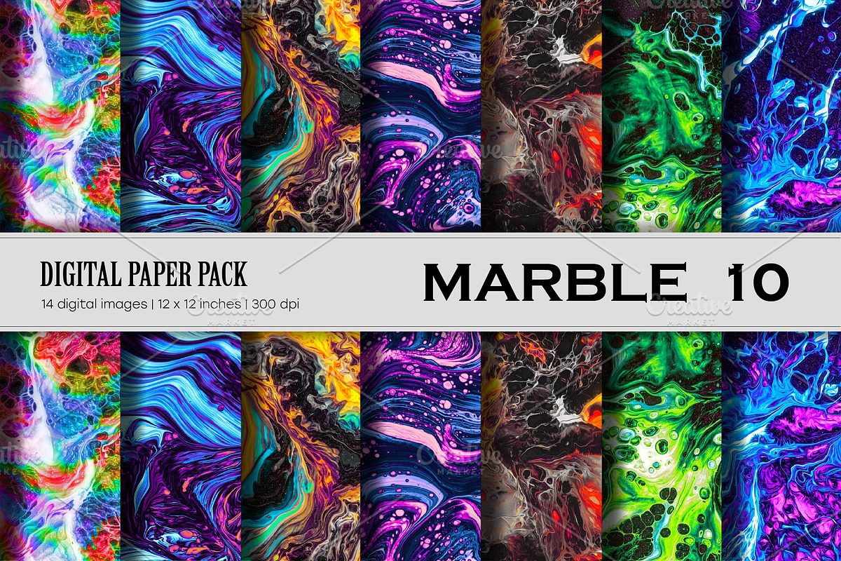 Big Bundle Digital Paper Marble., a Texture Graphic by KENO Mascots (Photo 11 of 11)