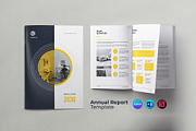 Annual Report Canva, a Brochure Template by DesignDevisers (Thumbnail 1 of 11)