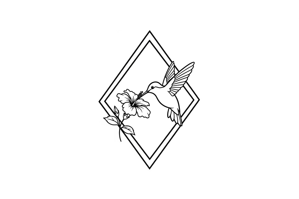 Hummingbird Flower Design Bundle, an Illustration by Designs_River (Photo 27 of 31)