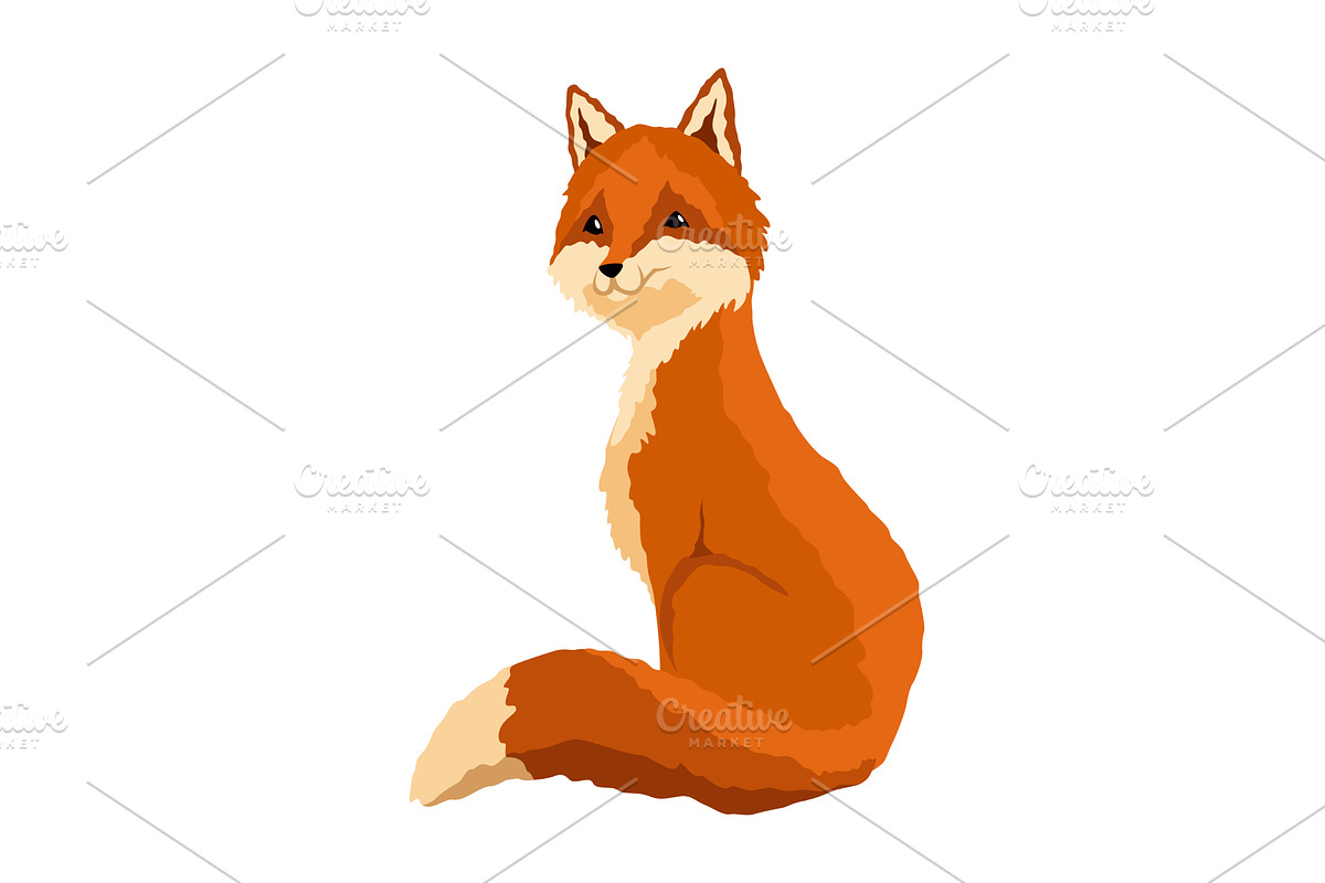 Red fox. Funny character, forest, an Animal Illustration by the8monkey