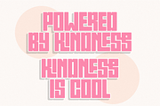 Kindness - Modern Sans Display Font, a Sans Serif Font by Pian45 Studio (Thumbnail 5 of 8)
