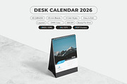 Desk Calendar 2026 Template, a Stationery Template by MstArtwork (Thumbnail 4 of 6)