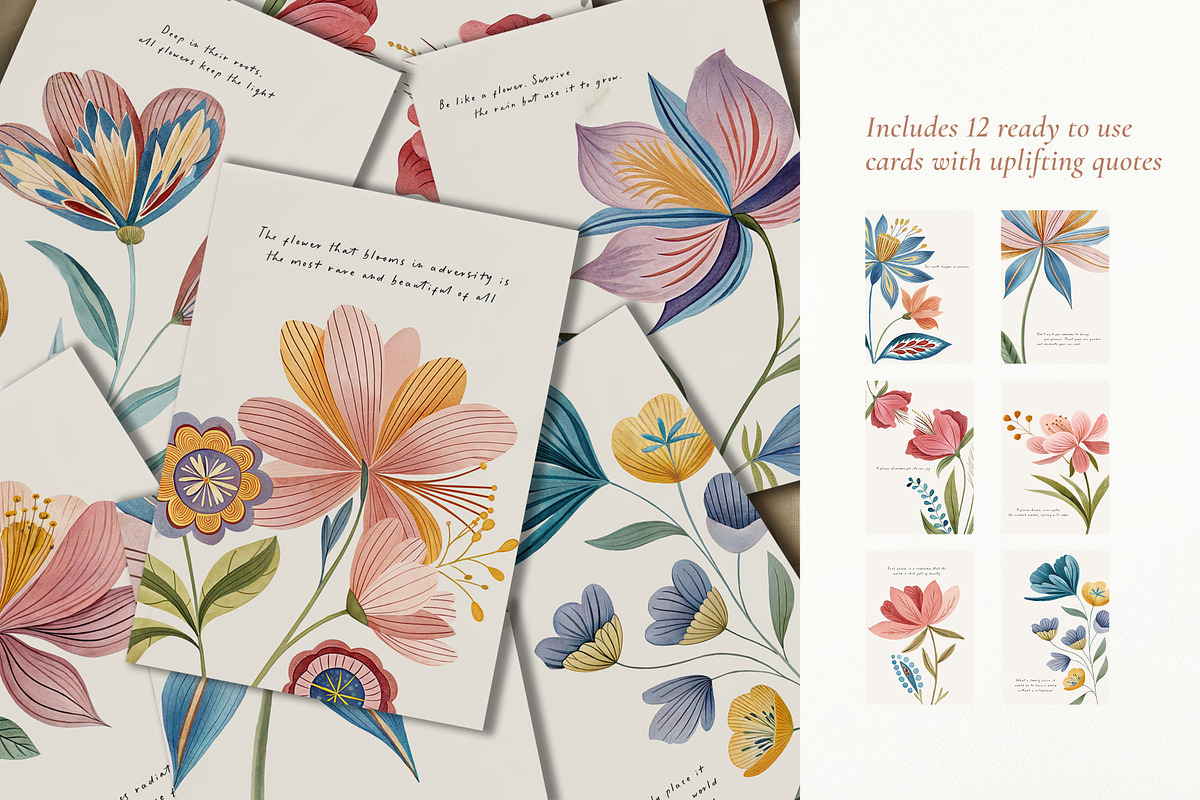 Spring Folk Flowers Collection, a Graphic by Paper Flowers Studio (Photo 5 of 8)